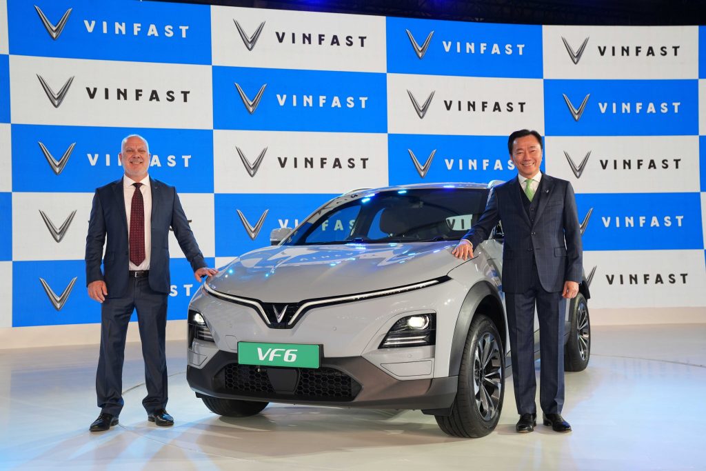 VinFast VF6 Electric SUV showcased in India 2025